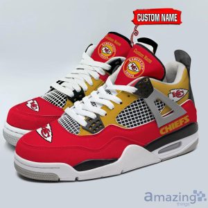 Personalized Name Kansas City Chiefs Personalized Air Jordan 4 Shoes Trending Men Women Sneakers Sport Fans Gift Product Photo 1