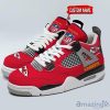 Personalized Name Kansas City Chiefs Personalized Air Jordan 4 Shoes Trending Men Women Sneakers Trending Shoes