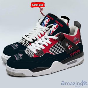 Personalized Name LA Clippers Personalized Air Jordan 4 Shoes Trending Men Women Sneakers Sport Fans Gift Product Photo 2