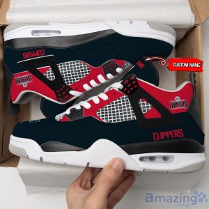 Personalized Name LA Clippers Personalized Air Jordan 4 Shoes Trending Men Women Sneakers Sport Fans Gift Product Photo 3