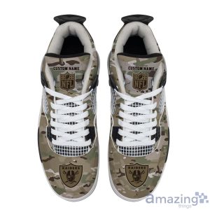 Personalized Name Las Vegas Raiders Camo Personalized Air Jordan 4 Shoes Trending Men Women Sneakers Special Team Gift Product Photo 4