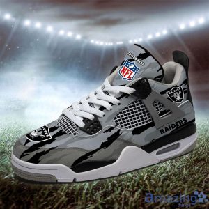 Personalized Name Las Vegas Raiders Personalized Air Jordan 4 Shoes Trending Men Women Sneakers Men Women Sport Gift Product Photo 2