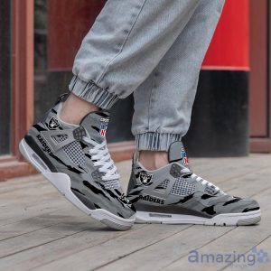 Personalized Name Las Vegas Raiders Personalized Air Jordan 4 Shoes Trending Men Women Sneakers Men Women Sport Gift Product Photo 3