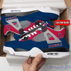 Personalized Name Los Angeles Angels Personalized Air Jordan 4 Shoes Trending Men Women Sneakers Sport Fans Gift Product Photo 1