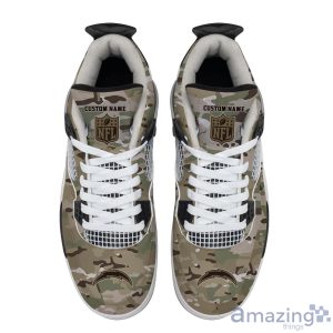 Personalized Name Los Angeles Chargers Camo Personalized Air Jordan 4 Shoes Trending Men Women Sneakers Special Team Gift Product Photo 4