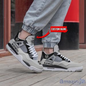 Personalized Name Los Angeles Kings Personalized Air Jordan 4 Shoes Trending Men Women Sneakers Sport Fans Gift Product Photo 2