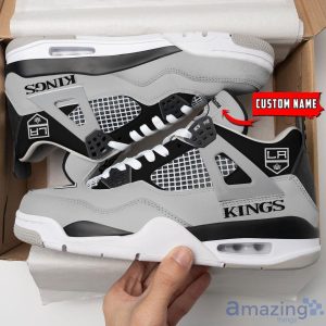 Personalized Name Los Angeles Kings Personalized Air Jordan 4 Shoes Trending Men Women Sneakers Sport Fans Gift Product Photo 3