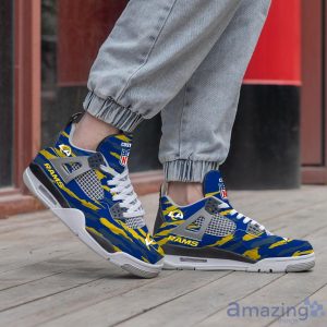 Personalized Name Los Angeles Rams Personalized Air Jordan 4 Shoes Trending Men Women Sneakers Men Women Sport Gift Product Photo 3