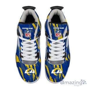 Personalized Name Los Angeles Rams Personalized Air Jordan 4 Shoes Trending Men Women Sneakers Men Women Sport Gift Product Photo 4