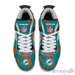 Personalized Name Miami Dolphins Personalized Air Jordan 4 Shoes Trending Men Women Sneakers Men Women Sport Gift Product Photo 4