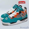 Personalized Name Miami Dolphins Personalized Air Jordan 4 Shoes Trending Men Women Sneakers Sport Fans Gift