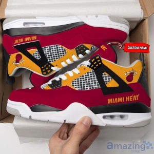 Personalized Name Miami Heat Personalized Air Jordan 4 Shoes Trending Men Women Sneakers Sport Fans Gift Product Photo 3