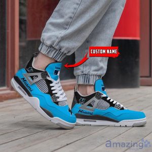 Personalized Name Miami Marlins Personalized Air Jordan 4 Shoes Trending Men Women Sneakers Sport Fans Gift Product Photo 2