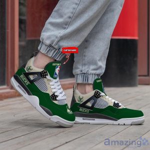 Personalized Name Milwaukee Bucks Personalized Air Jordan 4 Shoes Trending Men Women Sneakers Sport Fans Gift Product Photo 4