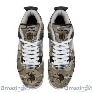 Personalized Name Minnesota Vikings Camo Personalized Air Jordan 4 Shoes Trending Men Women Sneakers Special Team Gift Product Photo 4