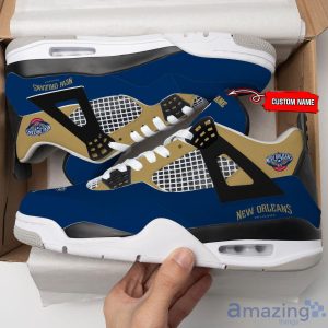 Personalized Name New Orleans Pelicans Personalized Air Jordan 4 Shoes Trending Men Women Sneakers Sport Fans Gift Product Photo 3