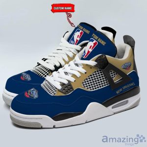 Personalized Name New Orleans Pelicans Personalized Air Jordan 4 Shoes Trending Men Women Sneakers Sport Fans Gift Product Photo 1