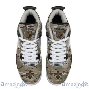 Personalized Name New Orleans Saints Camo Personalized Air Jordan 4 Shoes Trending Men Women Sneakers Special Team Gift Product Photo 4