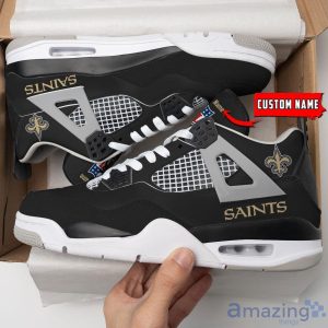 Personalized Name New Orleans Saints Personalized Air Jordan 4 Shoes Trending Men Women Sneakers Unique Gift For Fans Product Photo 3