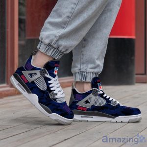 Personalized Name New York Giants Camo Personalized Air Jordan 4 Shoes Trending Men Women SneakersLogo Sport Team Shoes Product Photo 2