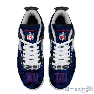 Personalized Name New York Giants Camo Personalized Air Jordan 4 Shoes Trending Men Women SneakersLogo Sport Team Shoes Product Photo 3