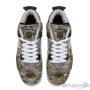 Personalized Name New York Jets Camo Personalized Air Jordan 4 Shoes Trending Men Women Sneakers Special Team Gift Product Photo 4