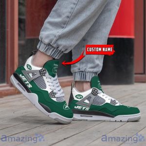 Personalized Name New York Jets Personalized Air Jordan 4 Shoes Trending Men Women Sneakers Sport Fans Gift Product Photo 2