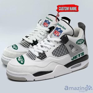 Personalized Name New York Jets Personalized Air Jordan 4 Shoes Trending Men Women Sneakers Unique Gift For Fans Product Photo 1
