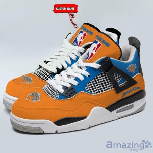 Personalized Name New York Knicks Personalized Air Jordan 4 Shoes Trending Men Women Sneakers Sport Fans Gift Product Photo 1