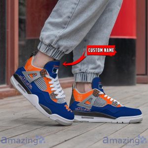 Personalized Name New York Mets Personalized Air Jordan 4 Shoes Trending Men Women Sneakers Sport Fans Gift Product Photo 2