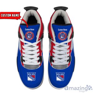Personalized Name New York Rangers Personalized Air Jordan 4 Shoes Trending Men Women Sneakers Sport Fans Gift Product Photo 4