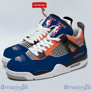 Personalized Name Oklahoma City Thunder Personalized Air Jordan 4 Shoes Trending Men Women Sneakers Sport Fans Gift Product Photo 2