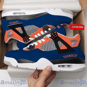 Personalized Name Oklahoma City Thunder Personalized Air Jordan 4 Shoes Trending Men Women Sneakers Sport Fans Gift Product Photo 4
