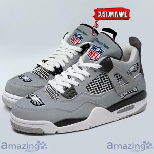 Personalized Name Philadelphia Eagles Personalized Air Jordan 4 Shoes Trending Men Women Sneakers Unique Gift For Fans Product Photo 2