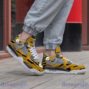 Personalized Name Pittsburgh Steelers Personalized Air Jordan 4 Shoes Trending Men Women Sneakers Men Women Sport Gift Product Photo 3
