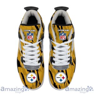 Personalized Name Pittsburgh Steelers Personalized Air Jordan 4 Shoes Trending Men Women Sneakers Men Women Sport Gift Product Photo 4