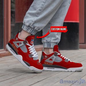 Personalized Name San Francisco 49ers Personalized Air Jordan 4 Shoes Trending Men Women Sneakers Trending Shoes image Personalized Name San Francisco 49ers Personalized Air Jordan 4 Shoes Trending Men Women Sneakers Trending Shoes Product Photo 2