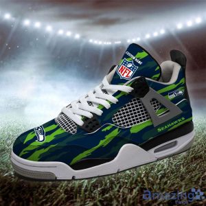Personalized Name Seattle Seahawks Personalized Air Jordan 4 Shoes Trending Men Women Sneakers Men Women Sport Gift Product Photo 2