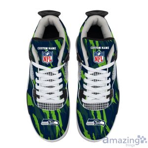 Personalized Name Seattle Seahawks Personalized Air Jordan 4 Shoes Trending Men Women Sneakers Men Women Sport Gift Product Photo 4