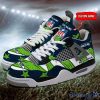 Personalized Name Seattle Seahawks Personalized Air Jordan 4 Shoes Trending Men Women Sneakers New Design