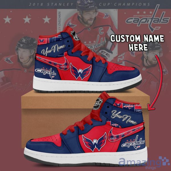 Personalized Name Sneakers Washington Capitals Air Jordan Hightop Shoes Men And Women Gift Product Photo 2