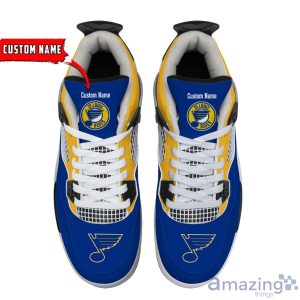 Personalized Name St. Louis Blues Personalized Air Jordan 4 Shoes Trending Men Women Sneakers Sport Fans Gift Product Photo 4
