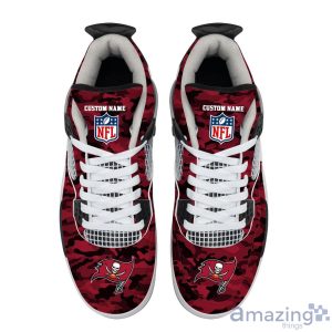 Personalized Name Tampa Bay Buccaneers Camo Personalized Air Jordan 4 Shoes Trending Men Women SneakersLogo Sport Team Shoes Product Photo 3