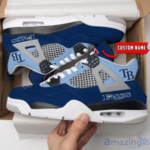 Personalized Name Tampa Bay Rays Personalized Air Jordan 4 Shoes Trending Men Women Sneakers Sport Fans Gift Product Photo 4