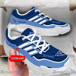 Personalized Name Tennessee Titans Chunky Sneaker Sport Shose For Fans Product Photo 1