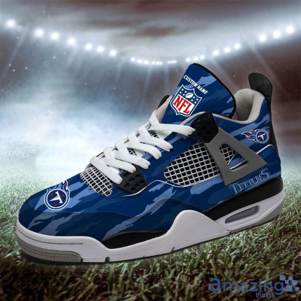 Personalized Name Tennessee Titans Personalized Air Jordan 4 Shoes Trending Men Women Sneakers Men Women Sport Gift Product Photo 2