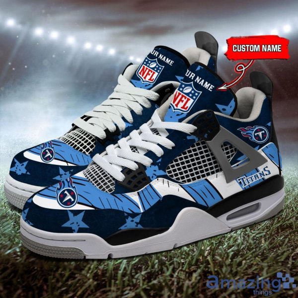 Personalized Name Tennessee Titans Personalized Air Jordan 4 Shoes Trending Men Women Sneakers New Design Product Photo 4