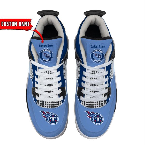 Personalized Name Tennessee Titans Personalized Air Jordan 4 Shoes Trending Men Women Sneakers Sport Fans Gift Product Photo 4