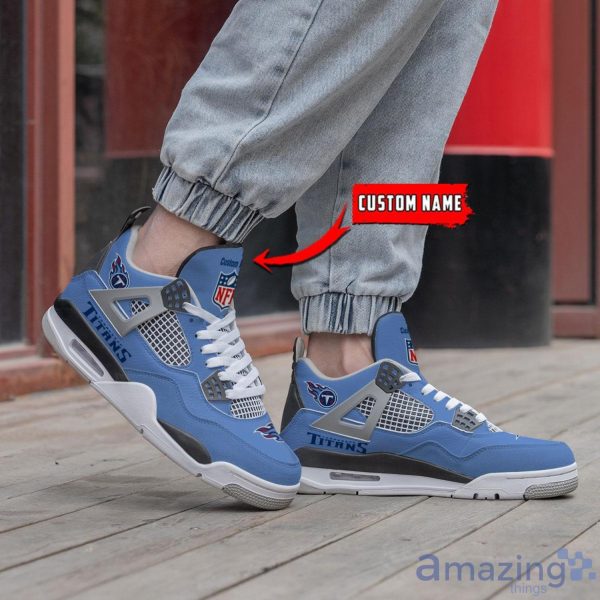 Personalized Name Tennessee Titans Personalized Air Jordan 4 Shoes Trending Men Women Sneakers Trending Shoes Product Photo 4