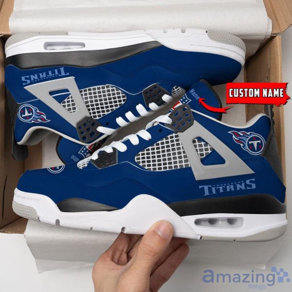 Personalized Name Tennessee Titans Personalized Air Jordan 4 Shoes Trending Men Women Sneakers Unique Gift For Fans Product Photo 3
